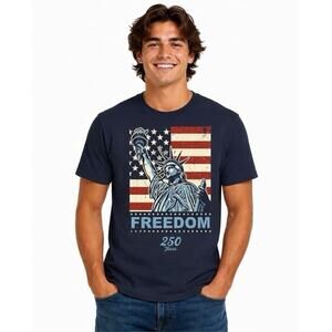 USA Freedom Small Tee shirt 250 Years Glow In The Dark T Shirt